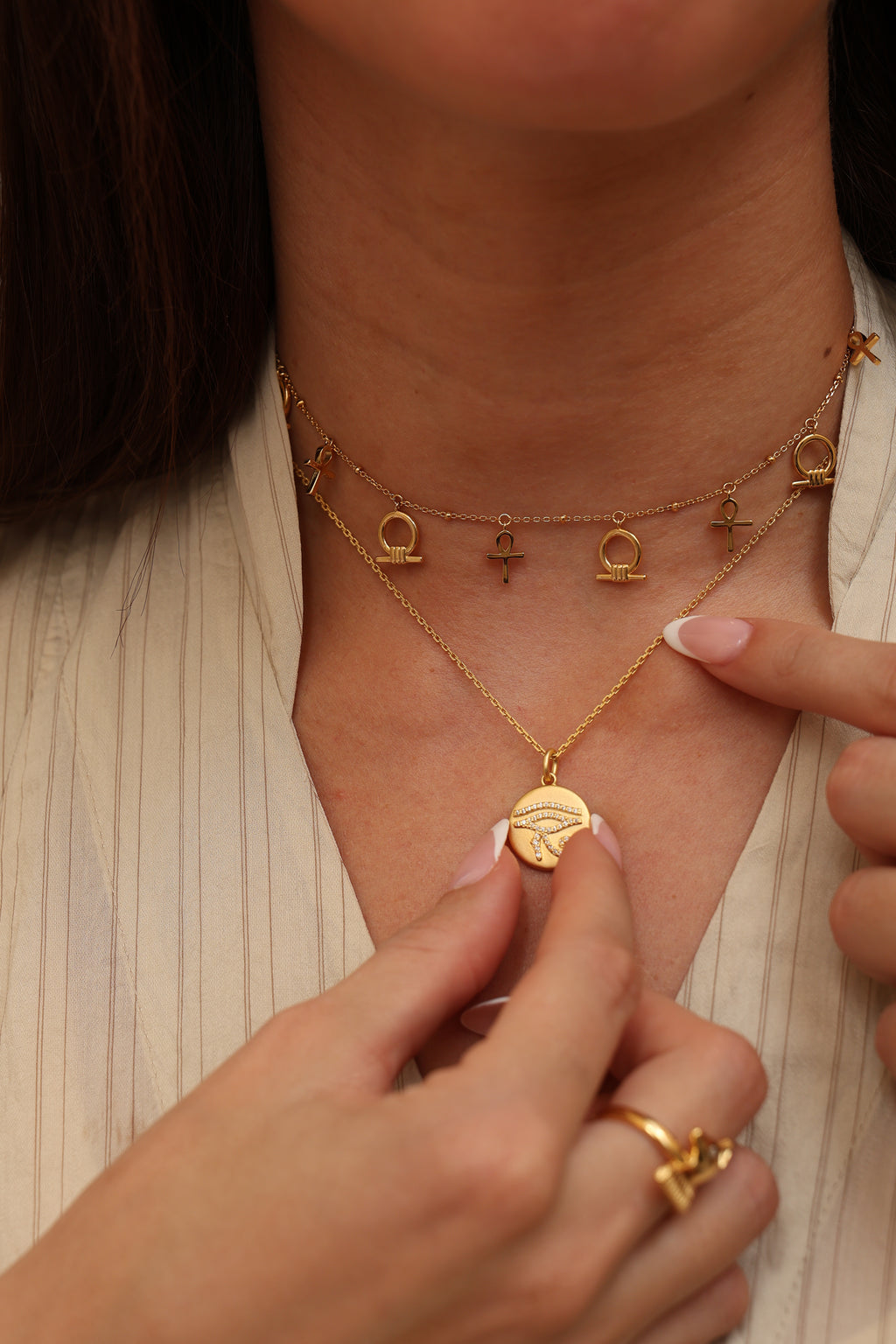 Shen Ring & Ankh Necklace